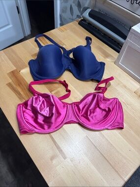 Navy and Hot Pink Women's Bras - Two-Pack Intimates